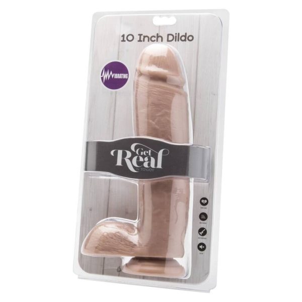 GET REAL - GODE 25,5 CM AVEC BILLES VIBRATEUR SKIN - – Image 2