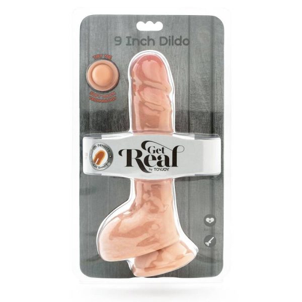 GET REAL - GODE DOUBLE DENSITÉ 25,5 CM BALLES PEAU - – Image 3