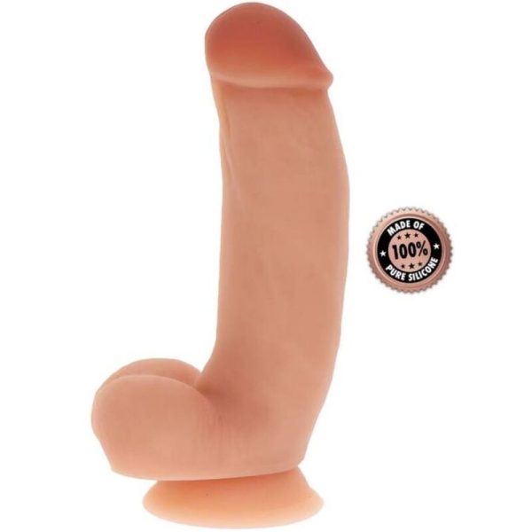 GET REAL - GODE EN SILICONE 18 CM AVEC BALLES PEAU -