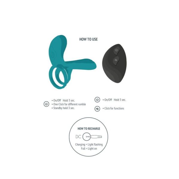 XOCOON - ANNEAU VIBRATEUR COUPLES VERT - – Image 4