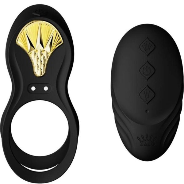 ZALO - BAGUE VIBRANTE COUPLES BAYEK NOIR -