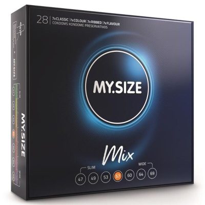 MY SIZE - MIX PRÉSERVATIFS 57 MM 28 UNITÉS -