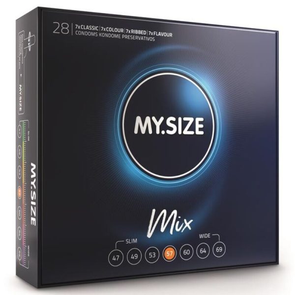 MY SIZE - MIX PRÉSERVATIFS 57 MM 28 UNITÉS -
