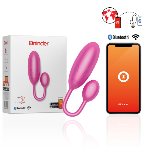 ONINDER - ŒUF VIBRANT DENVER ROSE 7 X 2,7 CM APPLICATION GRATUITE - – Image 2