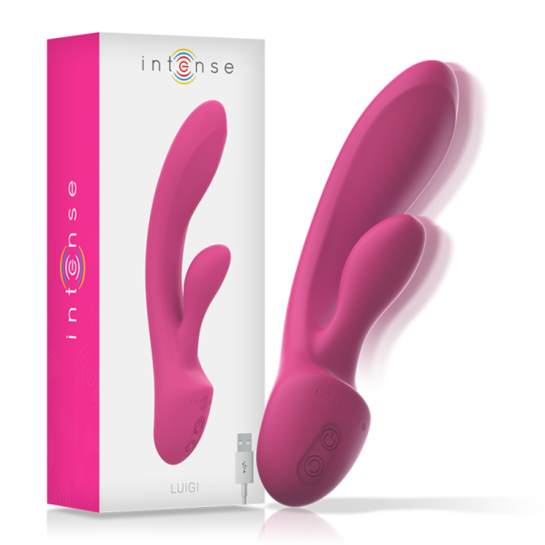 INTENSE - VIBRATEUR LUIGI RABBIT SILICONE LIQUIDE ROSE - – Image 2