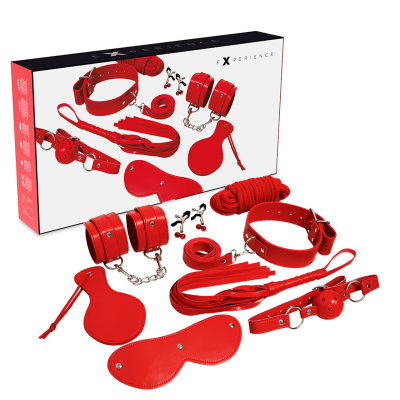 EXPERIENCE - KIT FÉTICHE BDSM SÉRIE ROUGE -