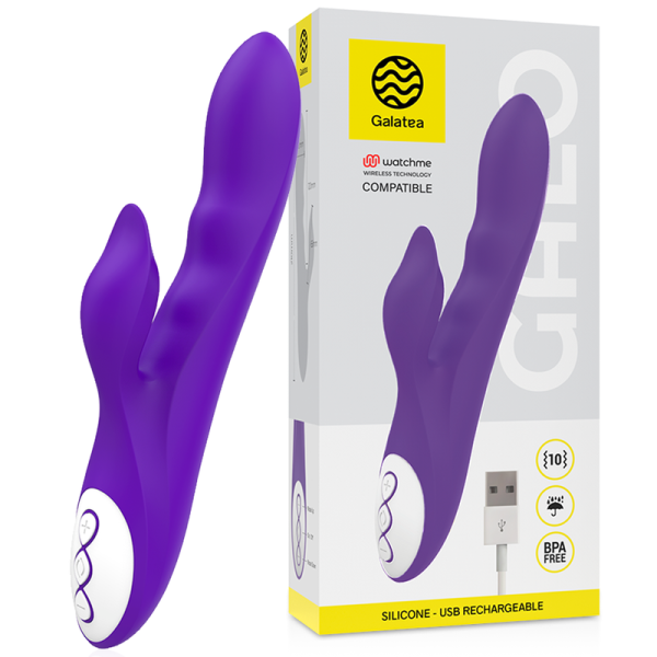 GALATEA - VIBRATEUR GALO LILAS COMPATIBLE AVEC LA TECHNOLOGIE SANS FIL WATCHME - – Image 2