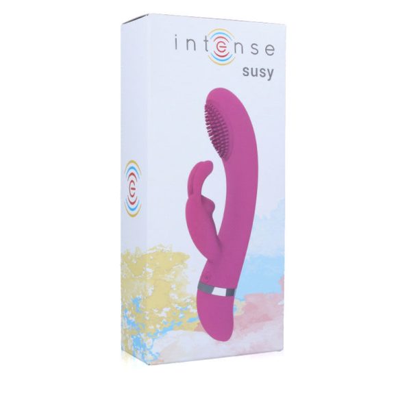 INTENSE - VIBRATEUR OSCILLANT SUSY SILICONE LAPIN ROSE - – Image 3