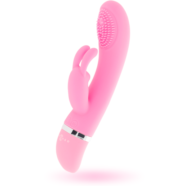 INTENSE - VIBRATEUR OSCILLANT SUSY SILICONE LAPIN ROSE - – Image 2