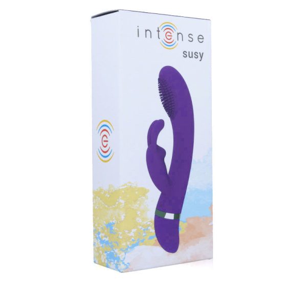 INTENSE - VIBRATEUR OSCILLANT SUSY SILICON RABBIT LILAS - – Image 6