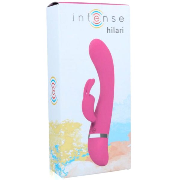 INTENSE - VIBRATEUR DE LUXE EN SILICONE ROSE HILARI - – Image 3