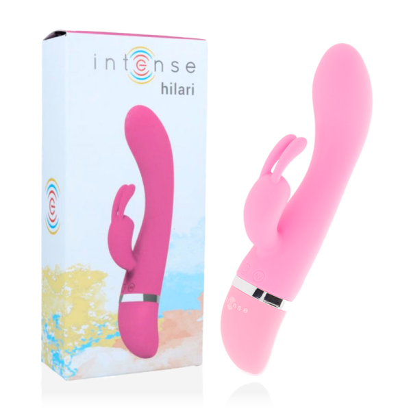 INTENSE - VIBRATEUR DE LUXE EN SILICONE ROSE HILARI -