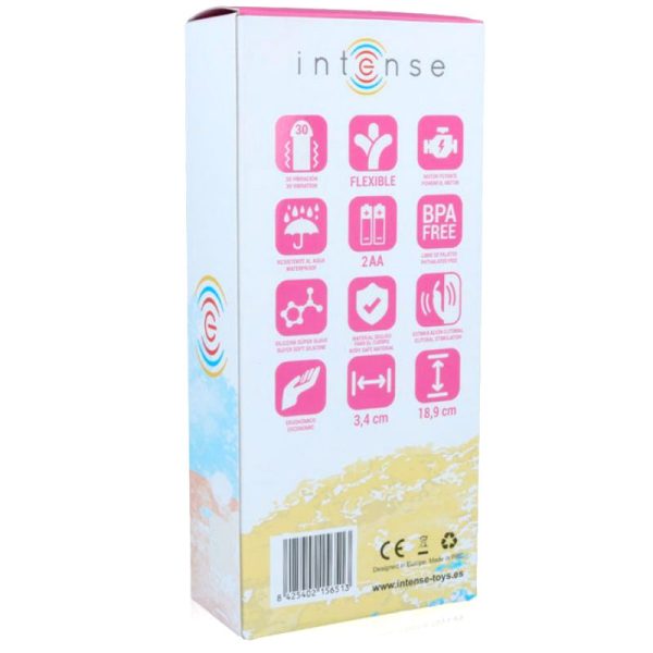 INTENSE - VIBRATEUR DE LUXE EN SILICONE ROSE HILARI - – Image 4