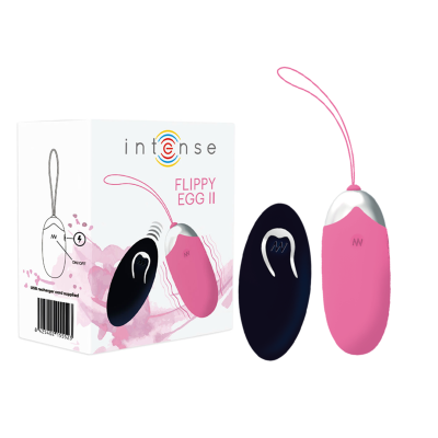 INTENSE - OEUF VIBRANT FLIPPY II AVEC TÉLÉCOMMANDE ROSE -