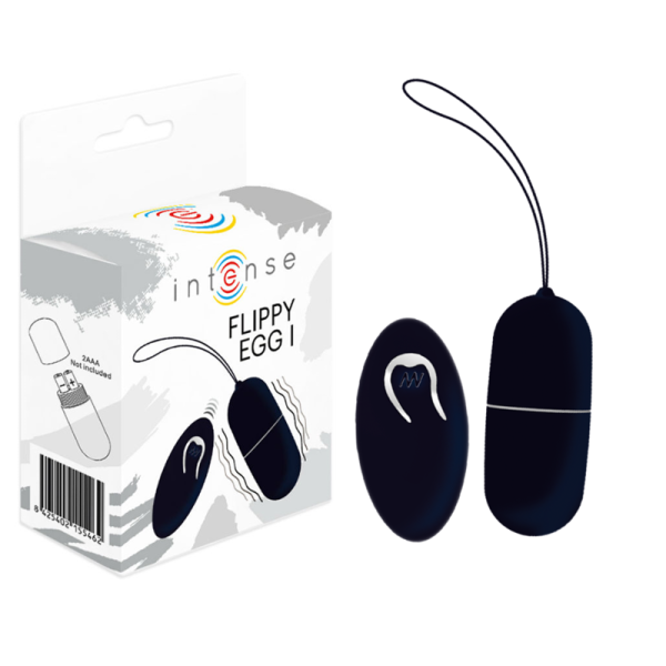 INTENSE - OEUF VIBRANT FLIPPY I AVEC TÉLÉCOMMANDE NOIR -