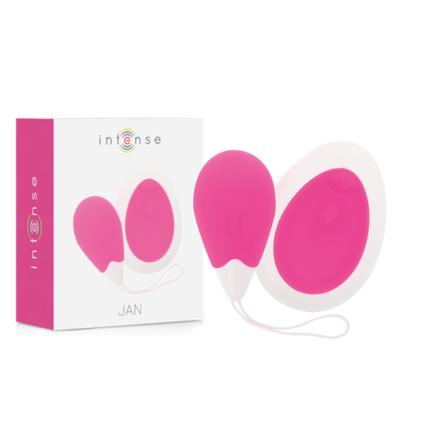 INTENSE - VIBRATEUR JAN EGG TÉLÉCOMMANDE ROSE -