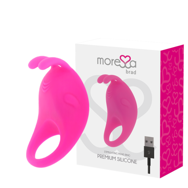 MORESSA - BRAD PREMIUM SILICONE RECHARGEABLE ROSE -
