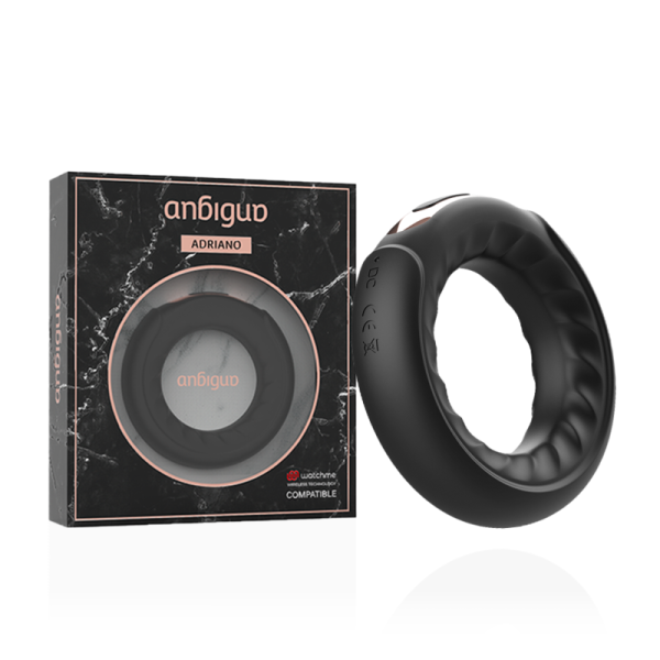 ANBIGUO - ANNEAU VIBRANT ADRIANO COMPATIBLE AVEC LA TECHNOLOGIE SANS FIL WATCHME - – Image 2