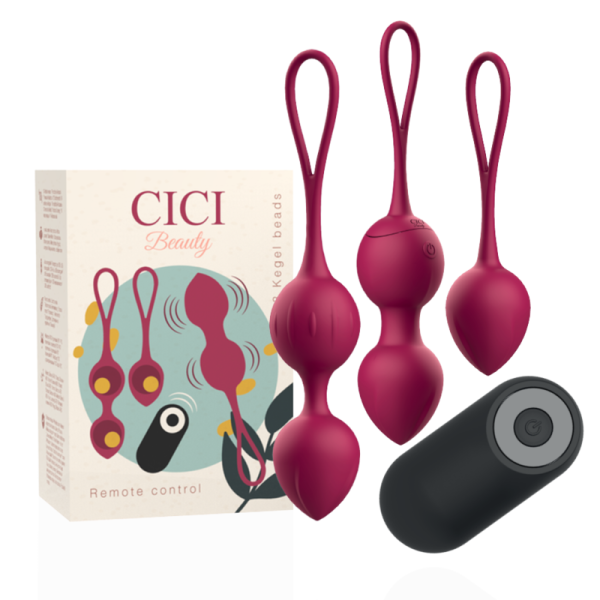 CICI BEAUTY - PREMIUM SILICONE 3 PERLES DE KEGEL VIBRANTES TÉLÉCOMMANDE - – Image 2