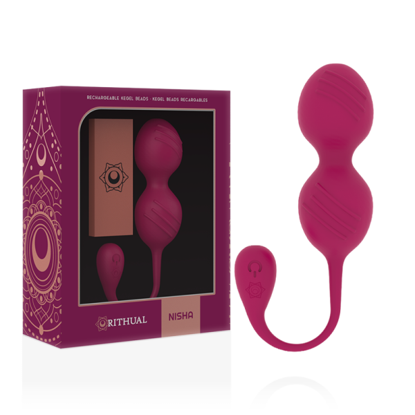 RITHUAL - BALLES DE KEGEL VIBRANTES RECHARGEABLES NISHA ORCHIDÉE - – Image 2
