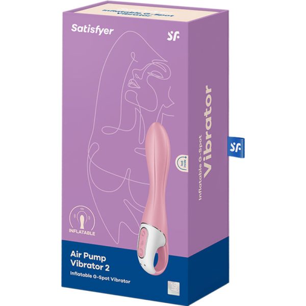 SATISFYER - VIBRATEUR POMPE A AIR 2 ROSE - – Image 6