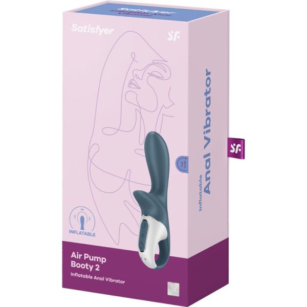 SATISFYER - POMPE  AIR BOOTY 2 GRIS FONCÉ - – Image 6