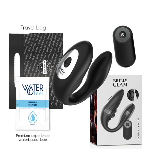 BRILLY GLAM- COUPLE TÉLÉCOMMANDE À IMPULSIONS ET VIBRANTES - – Image 2