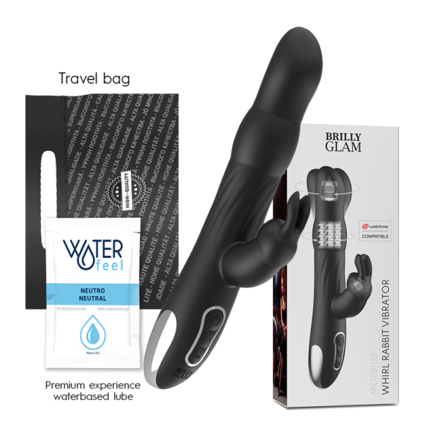 VIBRATEUR ET ROTATEUR BRILLY GLAM MOEBIUS RABBIT COMPATIBLE AVEC LA TECHNOLOGIE SANS FIL WATCHME - – Image 2
