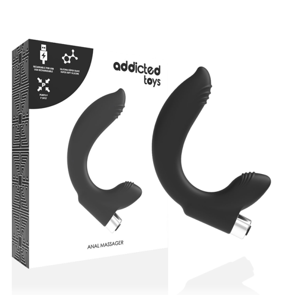 ADDICTED TOYS - VIBRATEUR PROSTATIQUE RECHARGEABLE MODÈLE 7 - NOIR -