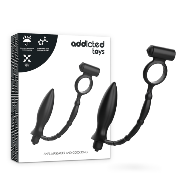 ADDICTED TOYS - PLUG ANAL AVEC ANNEAU VIBRANT -