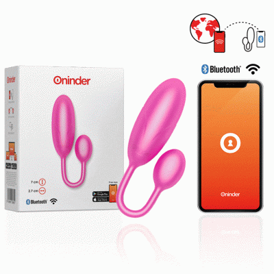 ONINDER - ŒUF VIBRANT DENVER ROSE 7 X 2,7 CM APPLICATION GRATUITE -