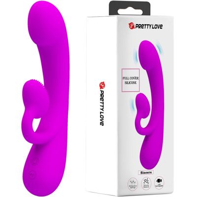 PRETTY LOVE - VIBRATEUR SINCERE ET VENTOUSE DE CLITORIS SILICONE VIOLET -