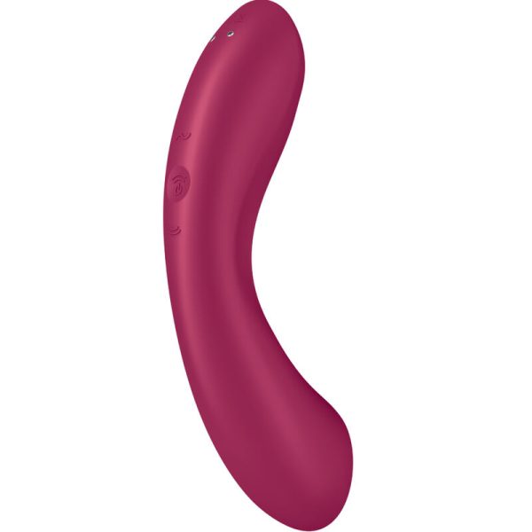 SATISFYER - CURVE TRINITY 1 AIR PULSE VIBRATION ROUGE - – Image 5