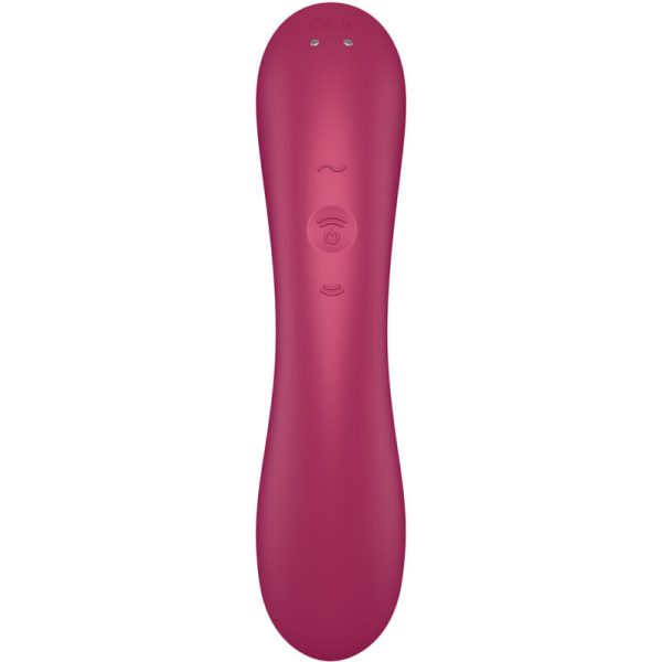 SATISFYER - CURVE TRINITY 1 AIR PULSE VIBRATION ROUGE - – Image 6