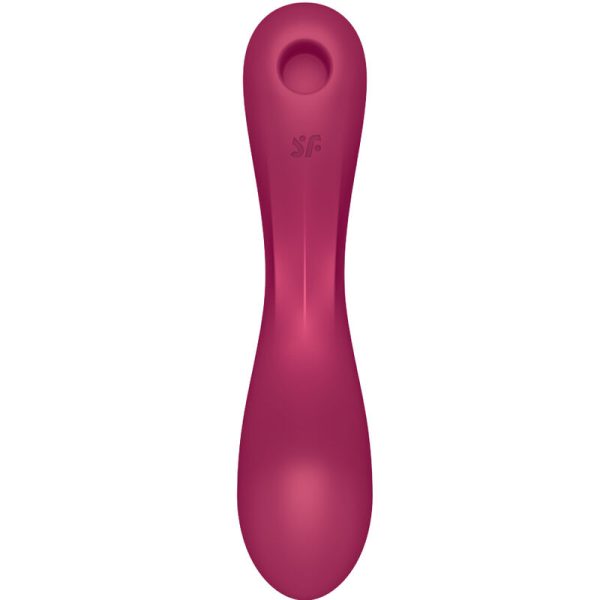 SATISFYER - CURVE TRINITY 1 AIR PULSE VIBRATION ROUGE - – Image 4