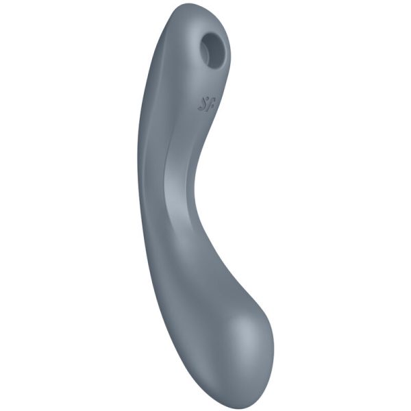 SATISFYER - CURVE TRINITY 1 AIR PULSE VIBRATION GRIS - – Image 2