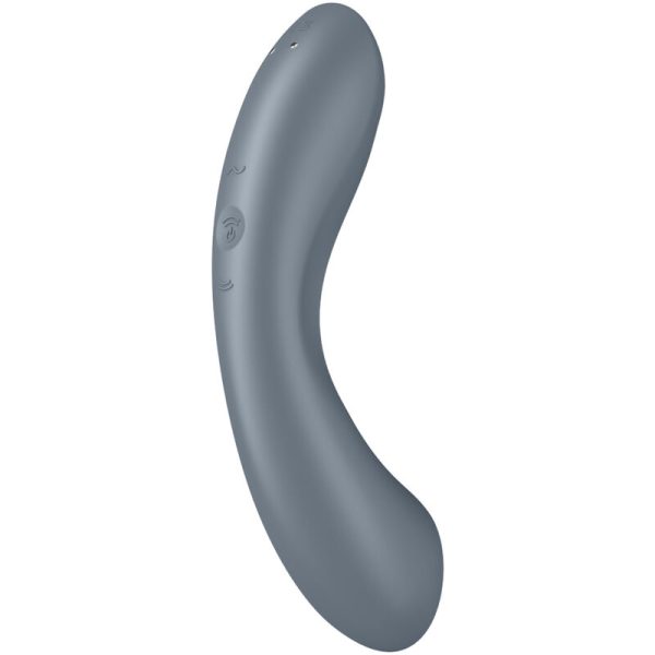 SATISFYER - CURVE TRINITY 1 AIR PULSE VIBRATION GRIS - – Image 5