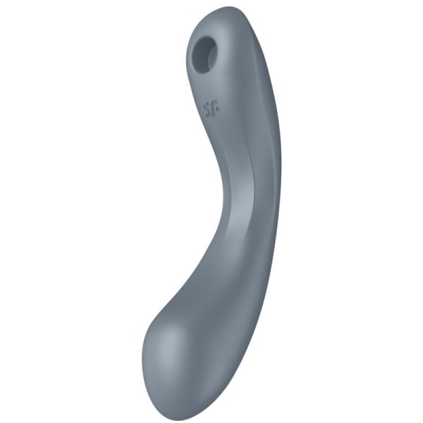 SATISFYER - CURVE TRINITY 1 AIR PULSE VIBRATION GRIS - – Image 3