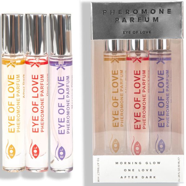 EYE OF LOVE - PARFUM EOL PHR 10 ML SET/3 - MORNING GLOW, ONE LOVE, AFTER DARK -