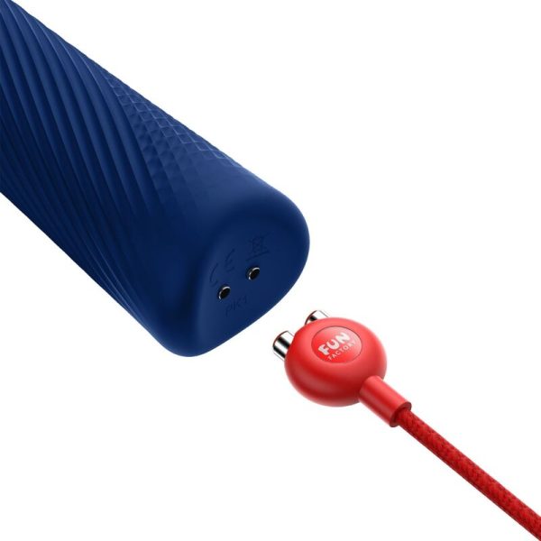 FUN FACTORY - VIM BAGUETTE RUMBLE VIBRANTE RECHARGEABLE EN SILICONE BLEU MINUIT - – Image 4