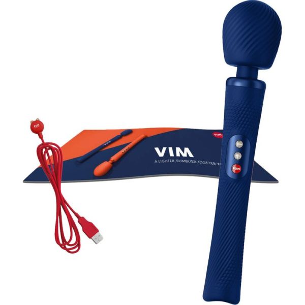 FUN FACTORY - VIM BAGUETTE RUMBLE VIBRANTE RECHARGEABLE EN SILICONE BLEU MINUIT - – Image 5