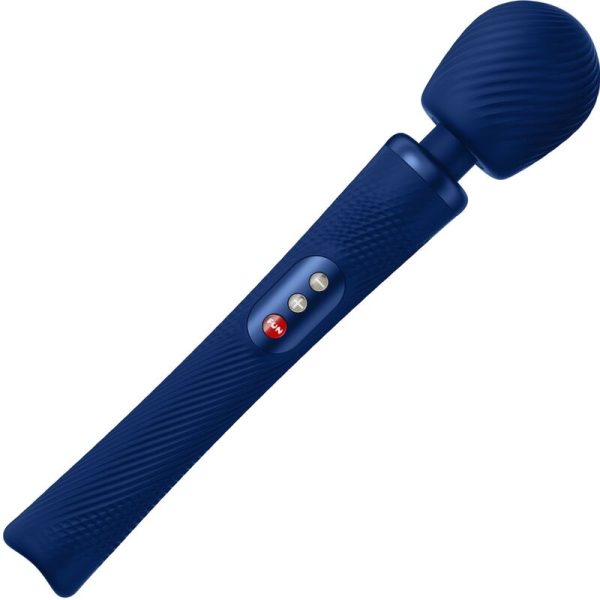 FUN FACTORY - VIM BAGUETTE RUMBLE VIBRANTE RECHARGEABLE EN SILICONE BLEU MINUIT -