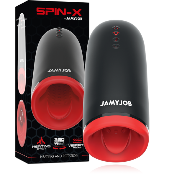 JAMYJOB - MASTURBATEUR CHAUFFANT ET ROTATION SPIN-X - – Image 2
