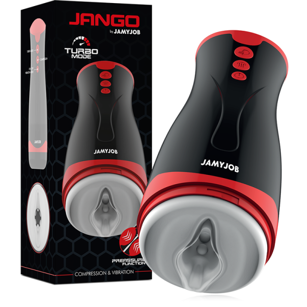 JAMYJOB - MASTURBATEUR  COMPRESSION ET VIBRATION JANGO - – Image 2