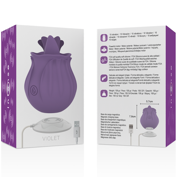 INTENSE - VIOLET CL TORIS STIMULATEUR 10 VIBRATIONS LILAS - – Image 6