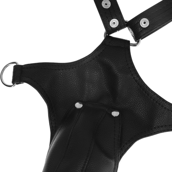 FETISH SUBMISSIVE ATTITUDE - HARNAIS EN CUIR ÉCOLOGIQUE EN V POUR HOMMES - – Image 4