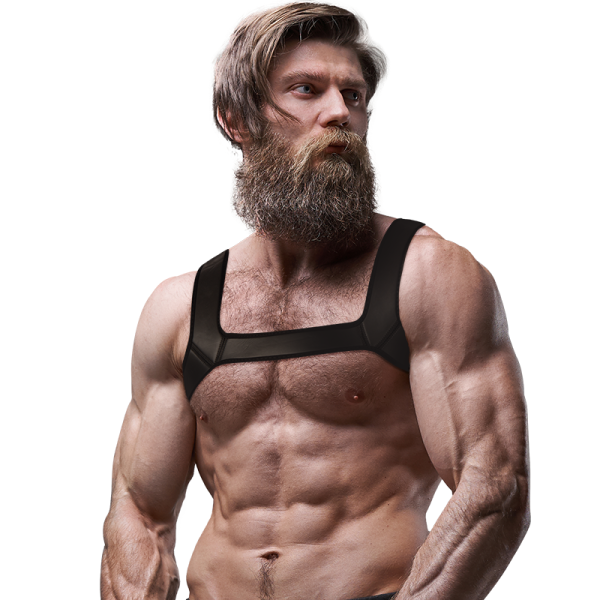 FETISH SUBMISSIVE ATTITUDE - HARNAIS POITRINE EN NÉOPRÈNE POUR HOMME TAILLE M - – Image 4