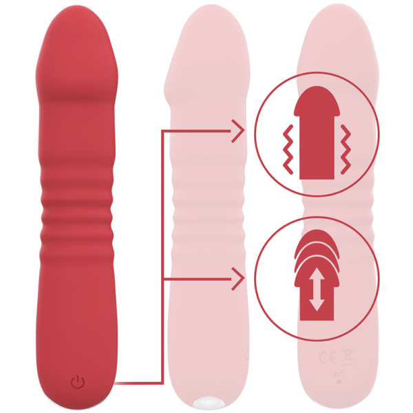 INTENSE - JUNI UP & DOWN 10 VIBRATIONS ROUGES - – Image 3