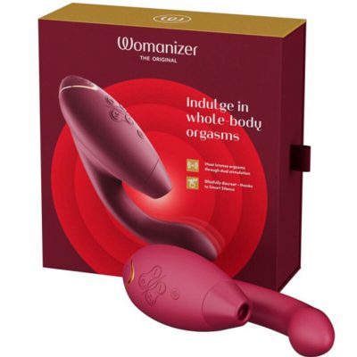 WOMANIZER - DUO 2 STIMULATEUR BORDEAUX -