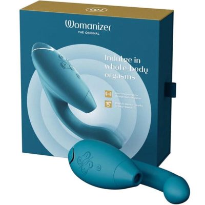 WOMANIZER - DUO 2 STIMULATOR BLEU PÉTROLE -
